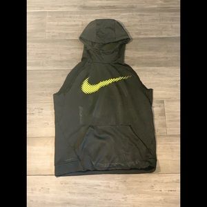 Athletic sleeveless hoodie